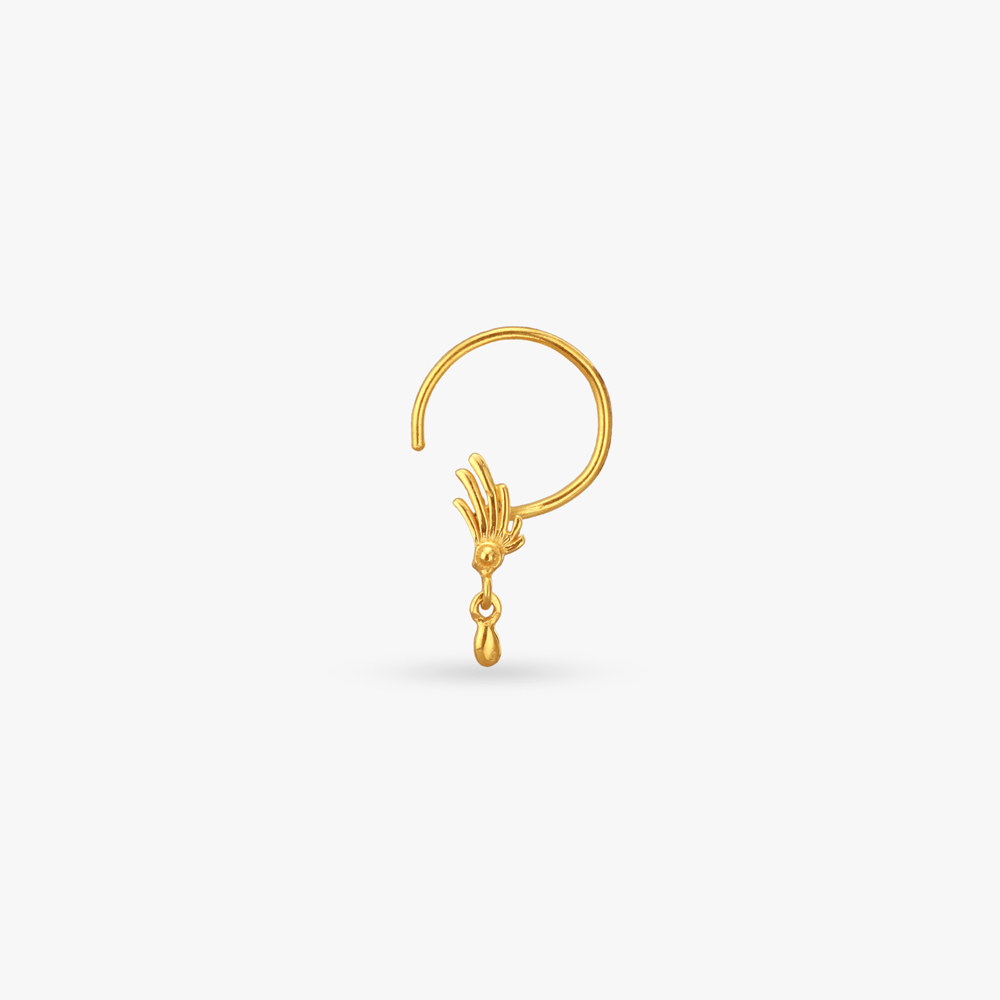 Mythical Grace Gold Nose Pin