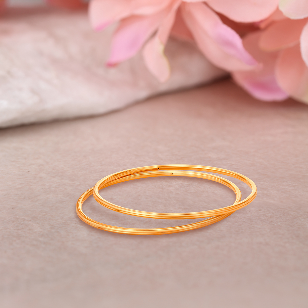 Slender Gold Bangles