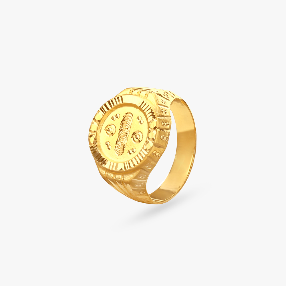 Royal Creed Gold Ring for Men
