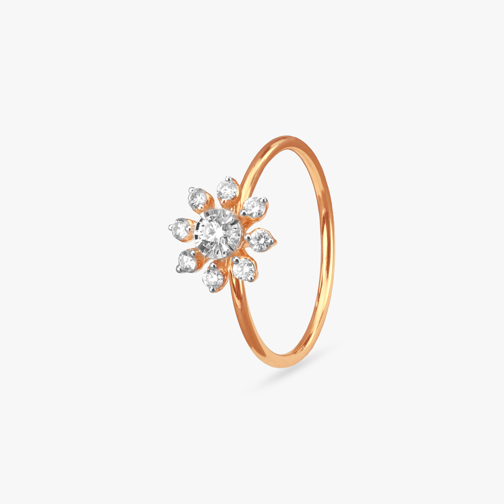 Floral Delight Diamond Ring
