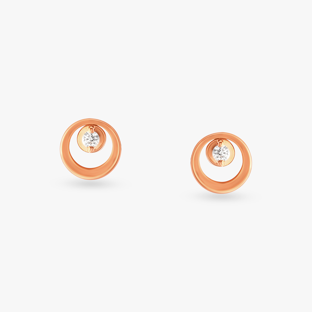 Essential Minimalism Diamond Stud Earrings