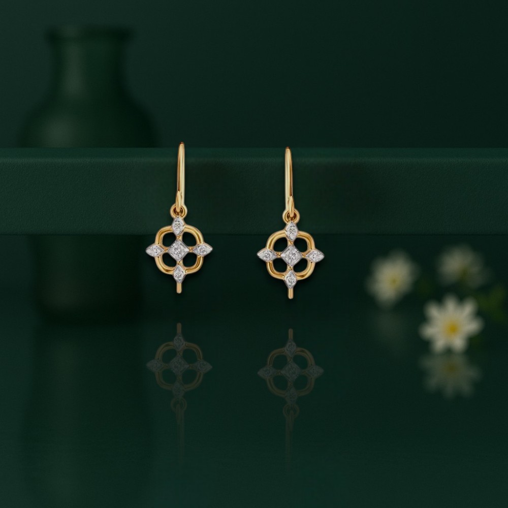 Luminous Elegance Diamond Drop Earrings
