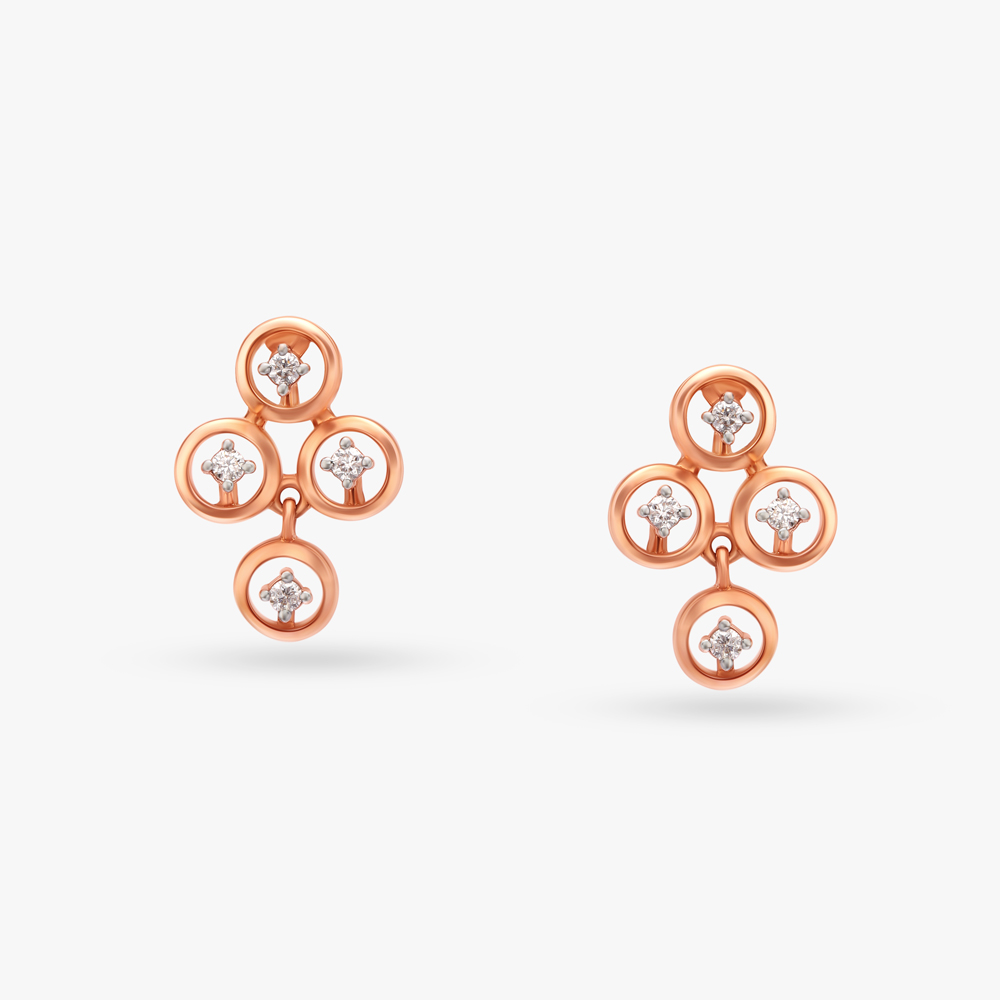 Circles of Optimism Diamond Drop Earrings