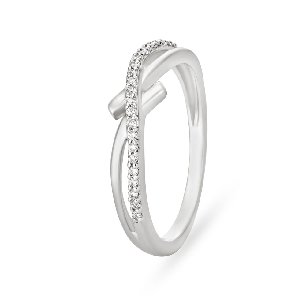 

Romantic 950 Pure Platinum And Diamond Finger Ring