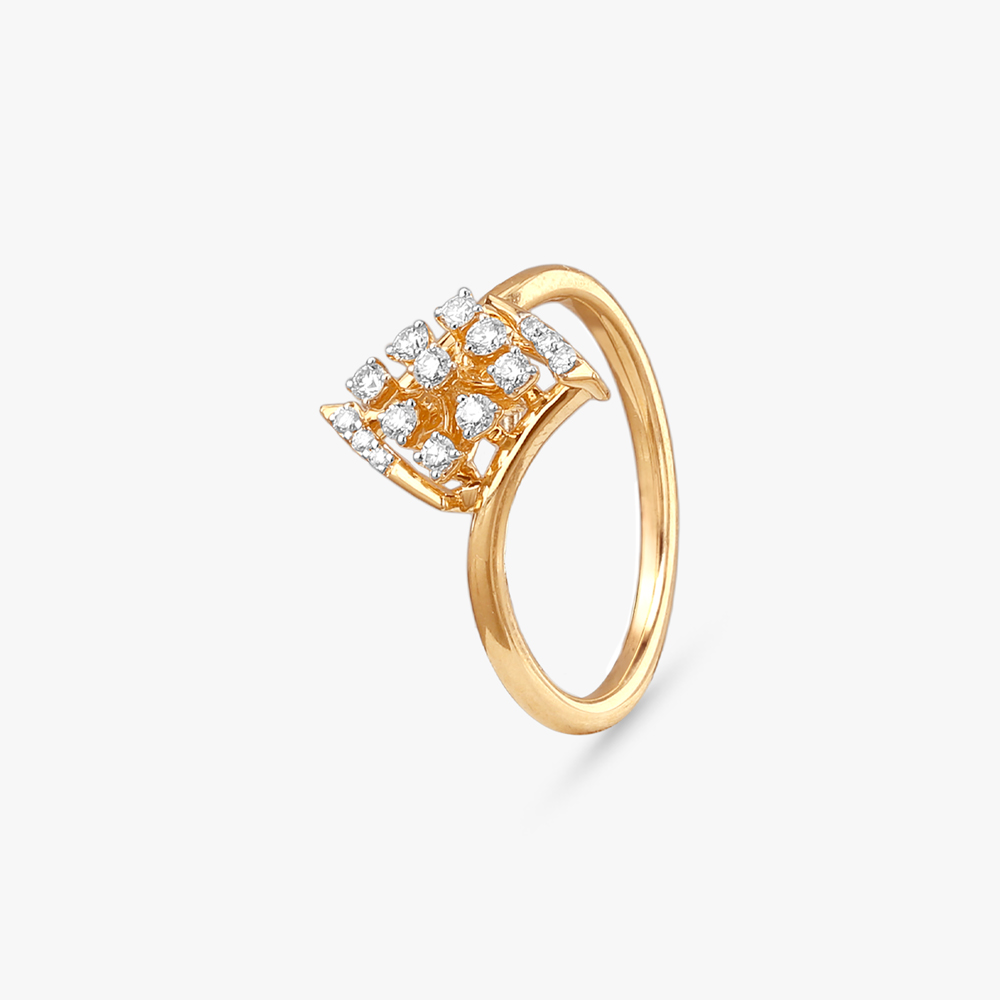 Petal Square Diamond Ring