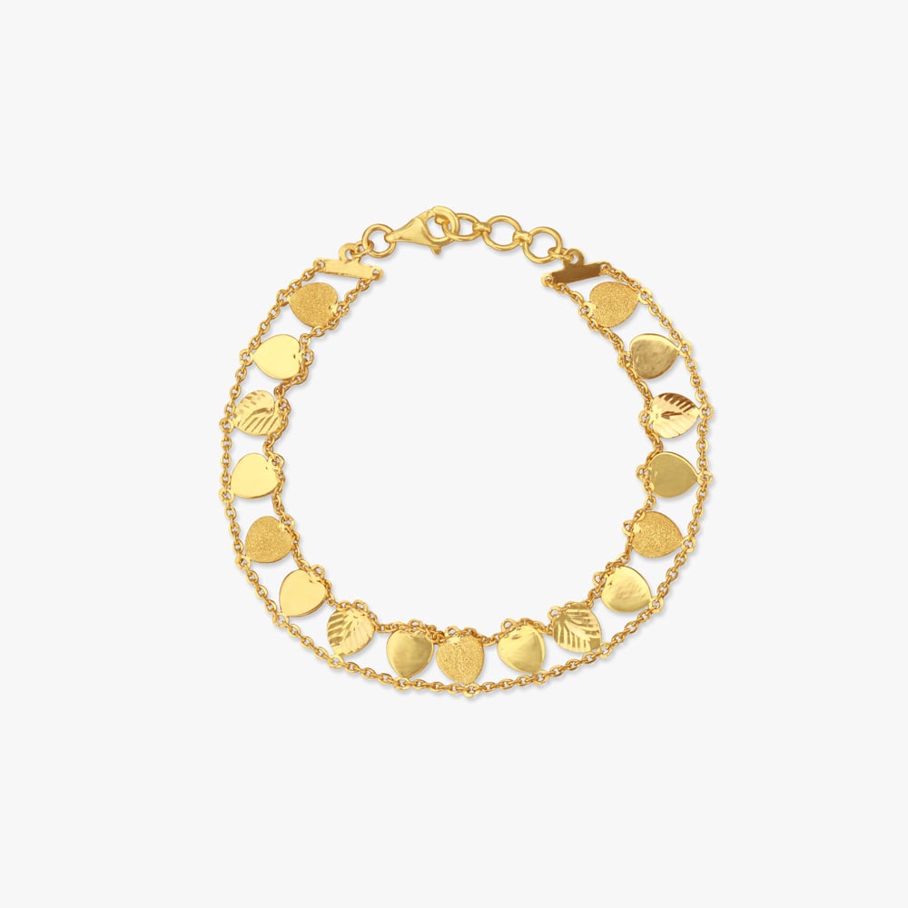 Layered Coin Gold Bracelet