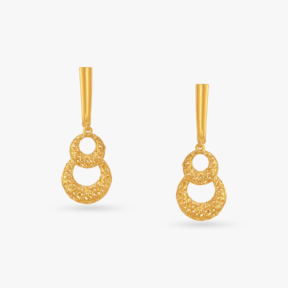 Graceful Glimmer Contemporary Drop Earrings