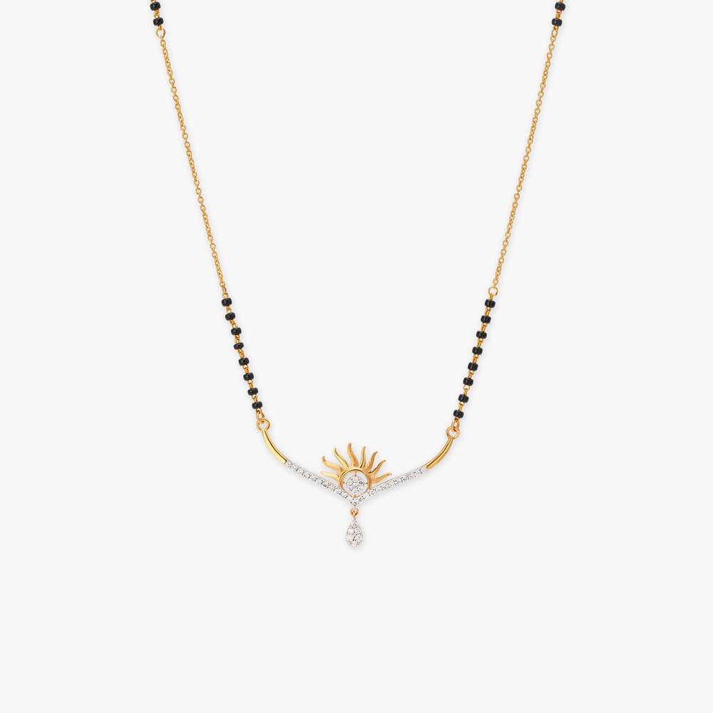 Rising Sun Diamond Mangalsutra