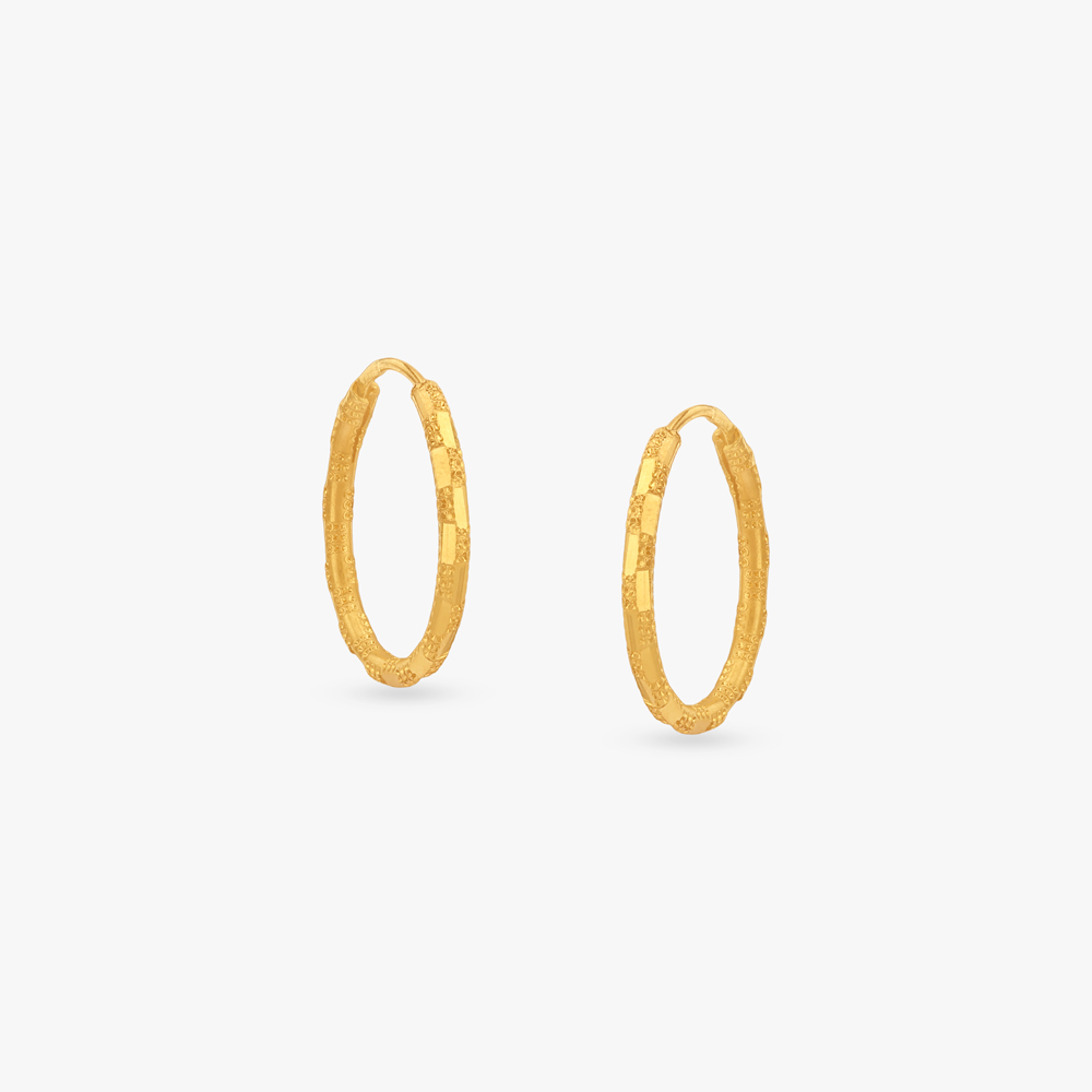 Luxe Gleam Gold Hoop Earrings