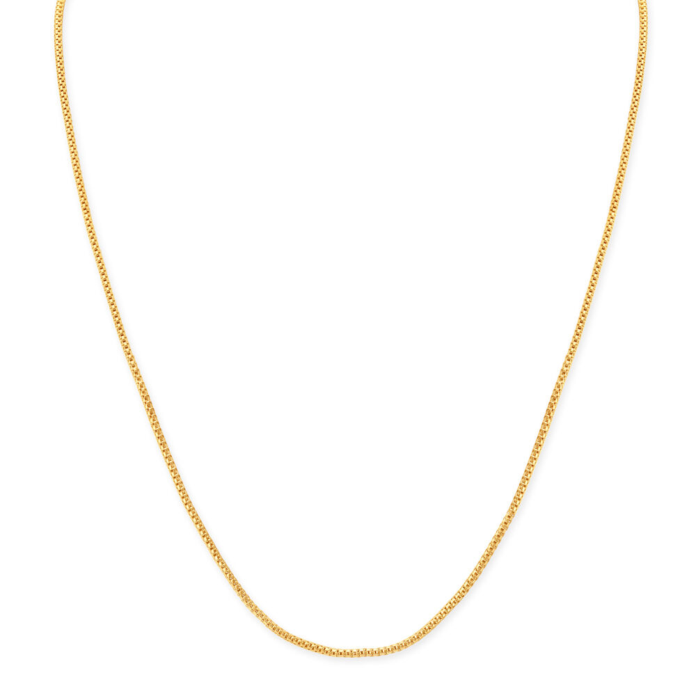 Flat Links Gold Chain For Men