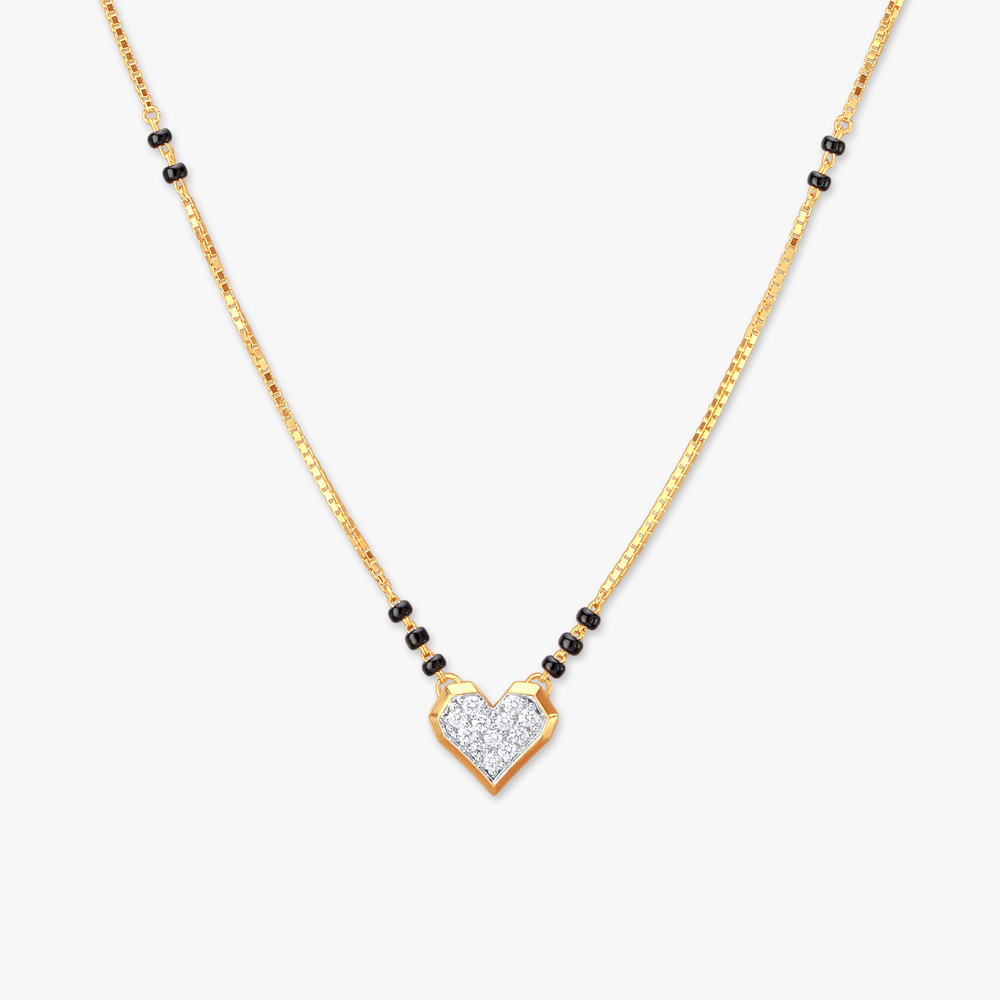 Heartfelt Sparkle Diamond Mangalsutra