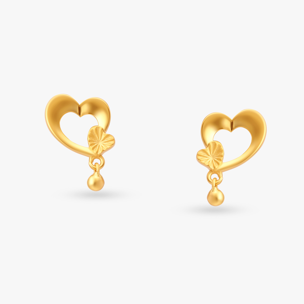 Delightful Heart Drop Earrings