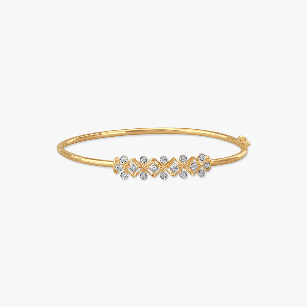 Glimmer Grid Diamond Bangle