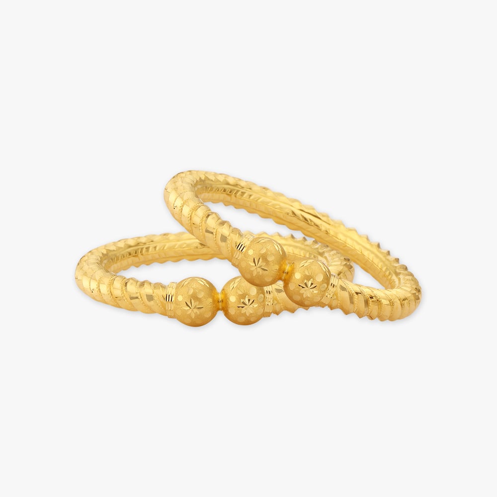 Twisted Gold Bangles