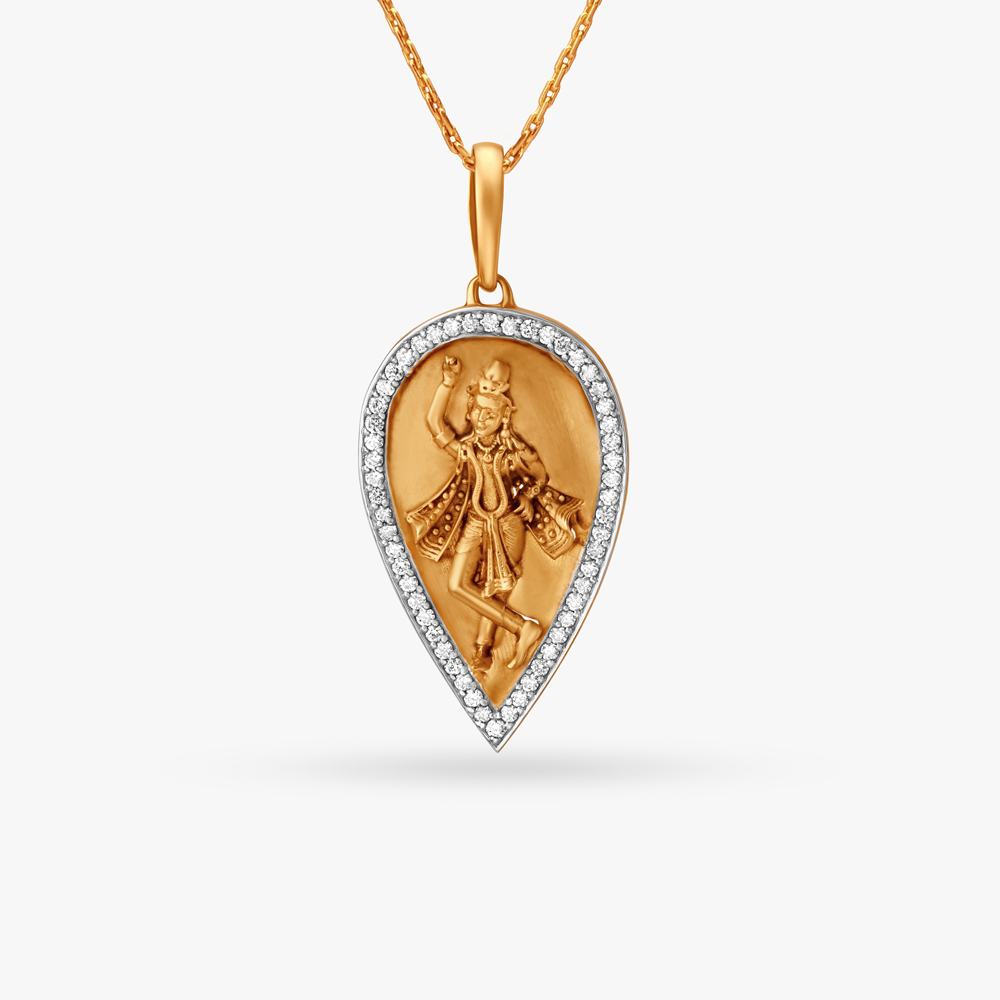 Radiant Krishna Diamond Pendant