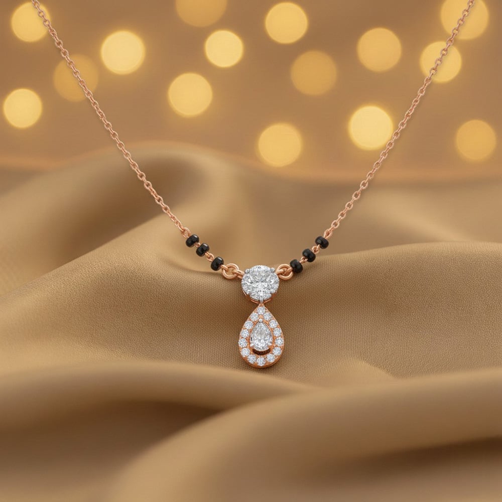 Classic Drop Diamond Mangalsutra