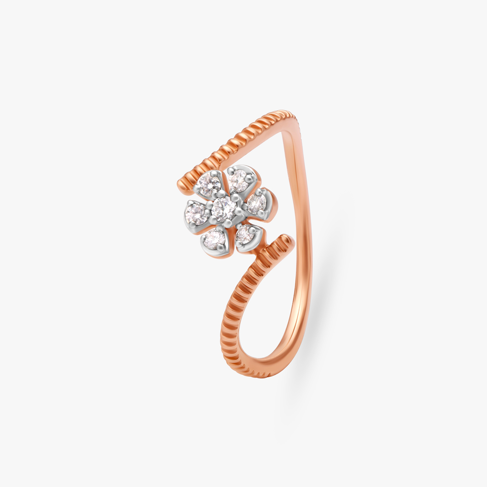 Floral Radiance Diamond Ring