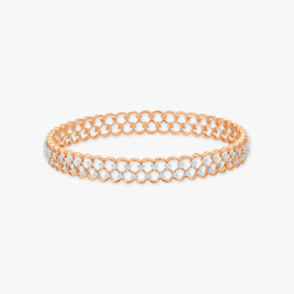 Intricate Diamond Bangle