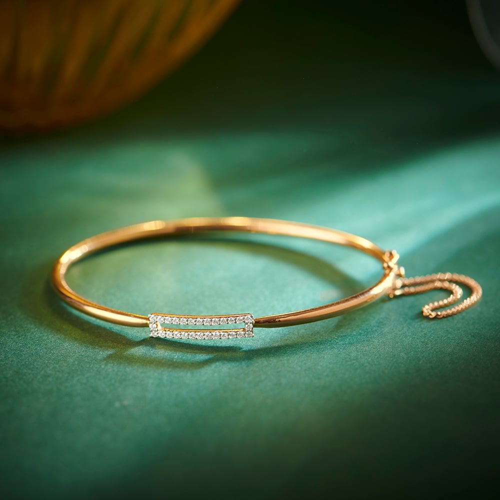 Urban Link Diamond Bangle