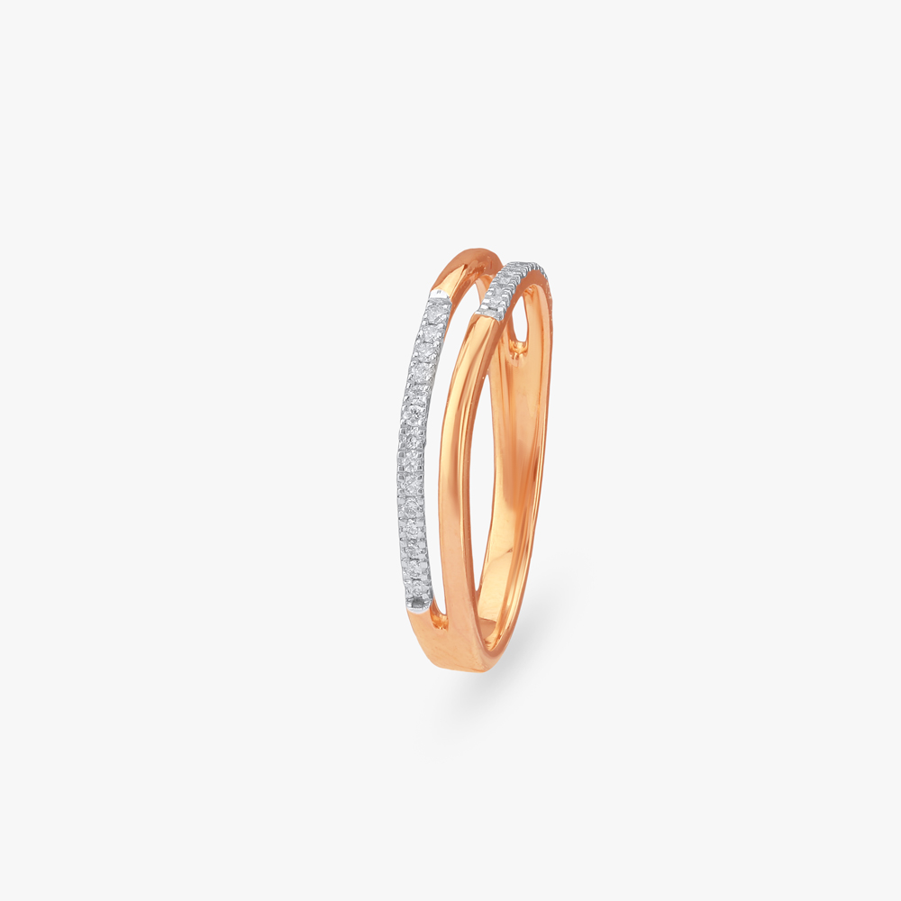 Parallel Shine Diamond Ring