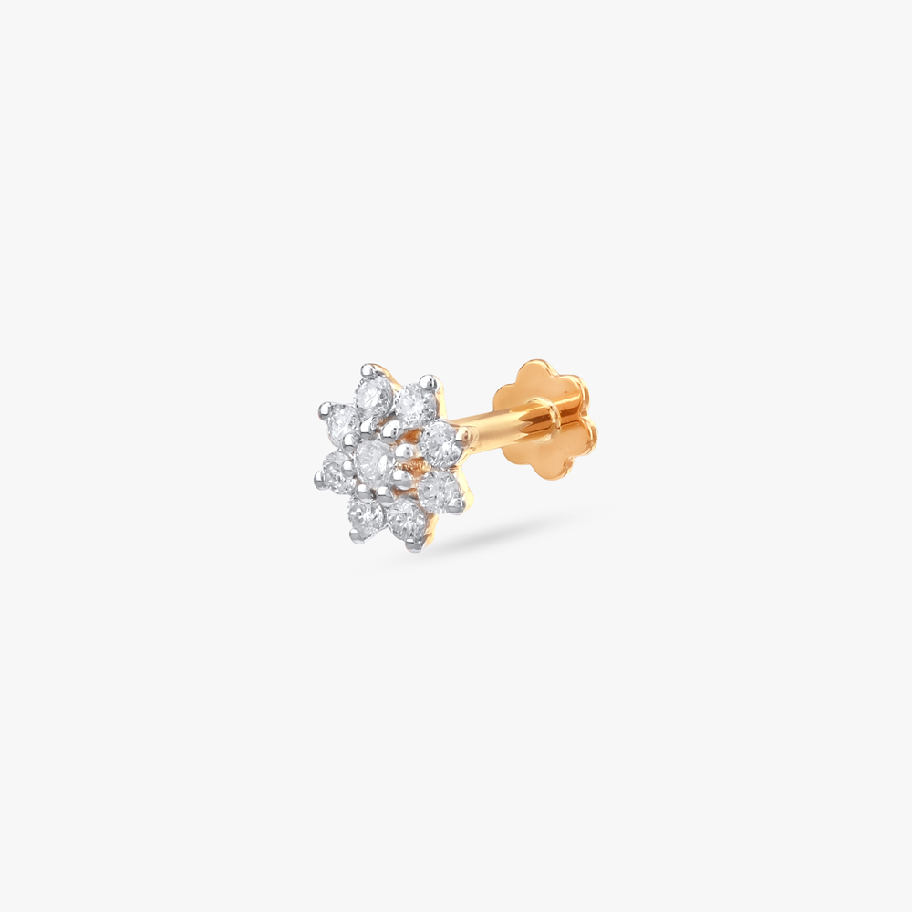 

Starburst Bloom Diamond Nose Pin