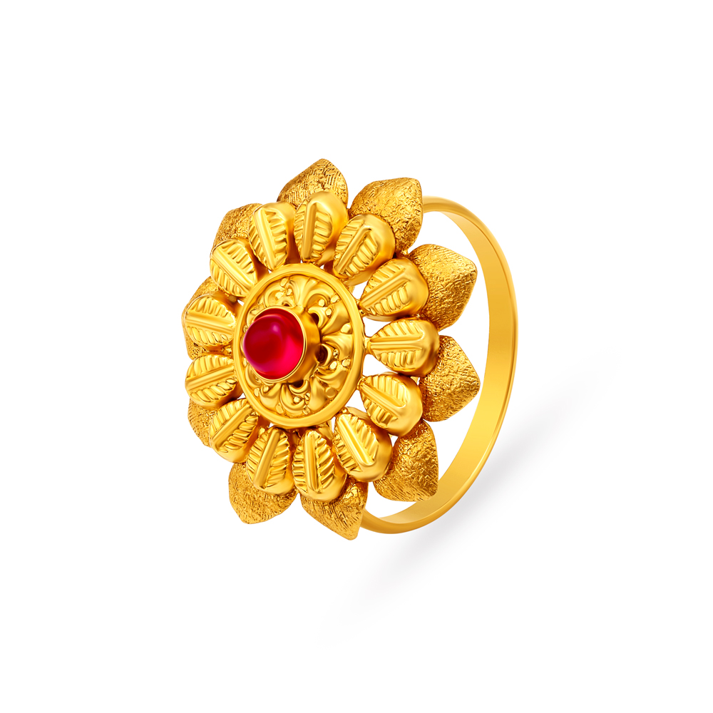 Lustrous Royal Ring with Gemstones
