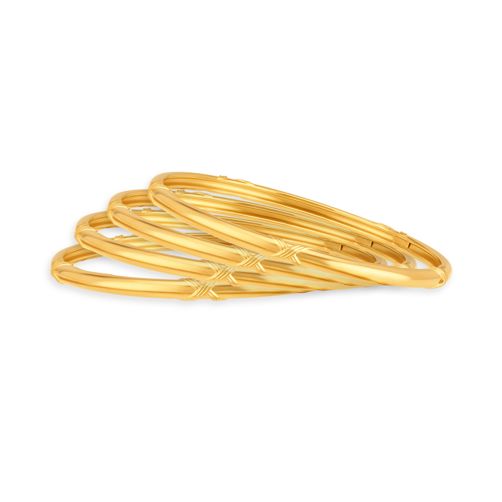 Accentuated Gold Bangle