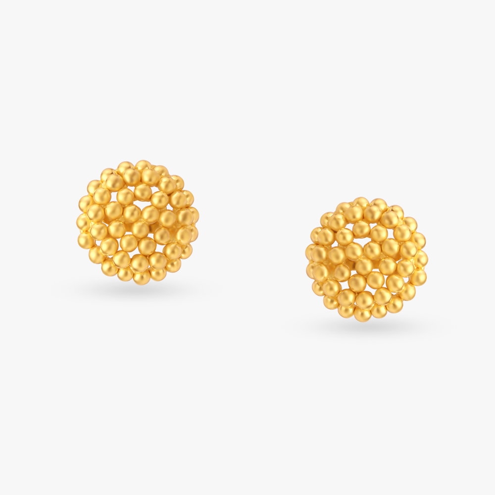 Textured Elegance Stud Earrings