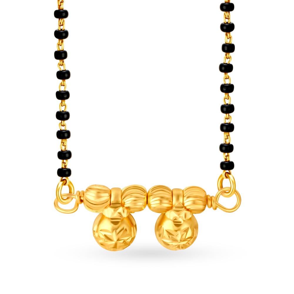 Understated 22 Karat Yellow Gold Mangalsutra Pendant