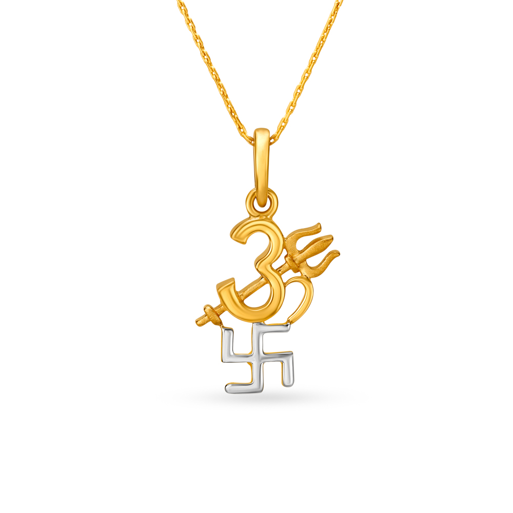 Religious Gold Pendant