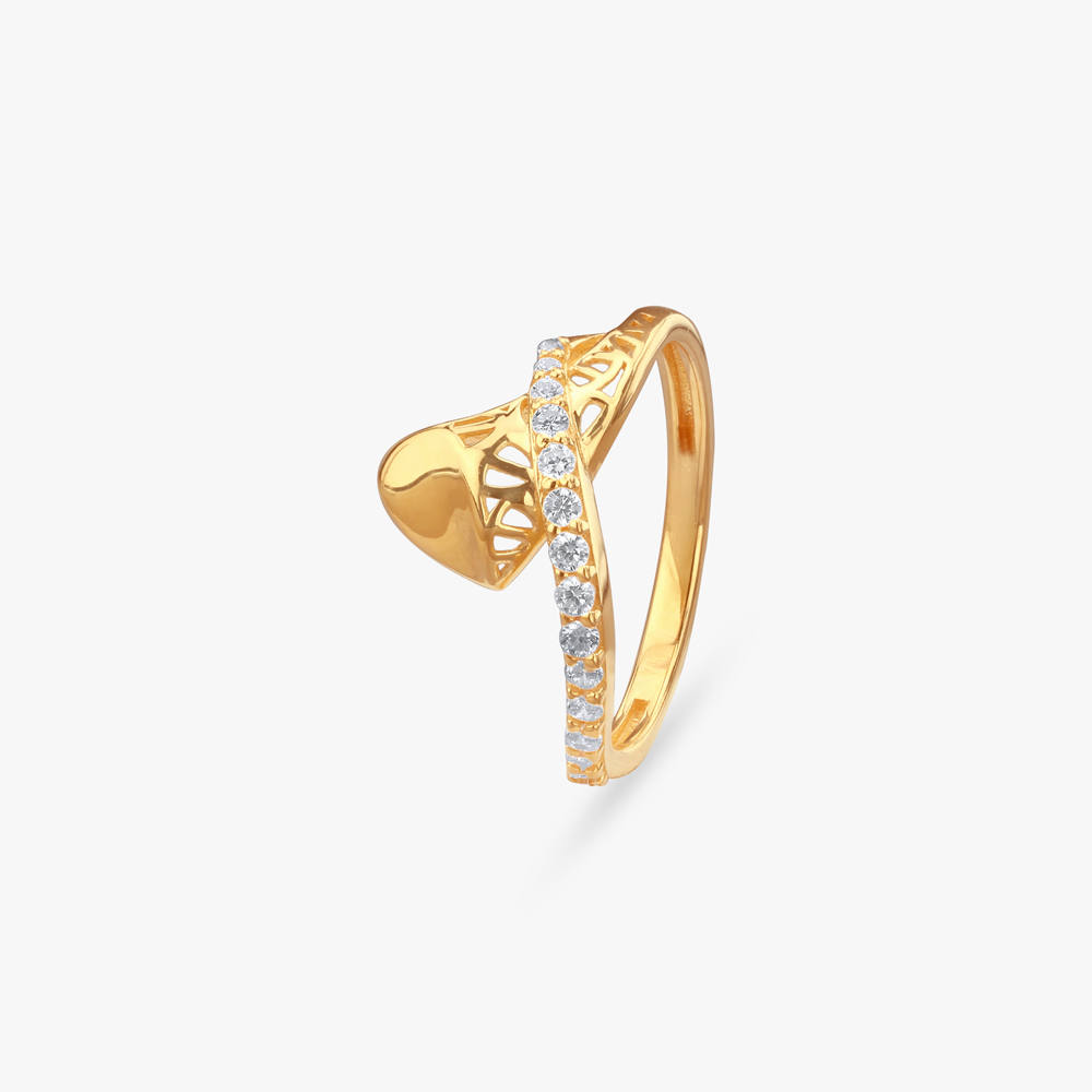Ascent Crossover Gold Ring