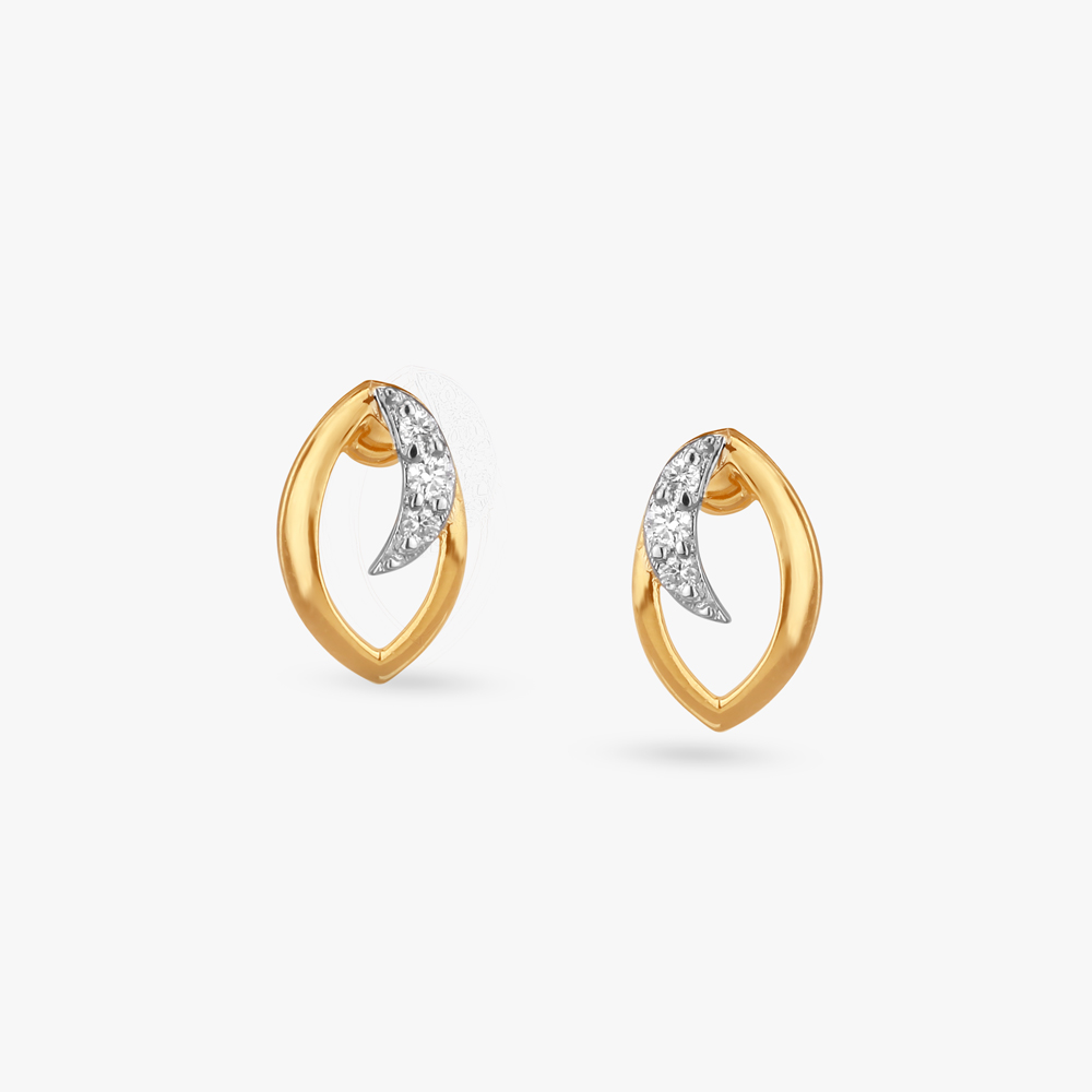 Playful Sparkles Diamond Stud Earrings For Kids