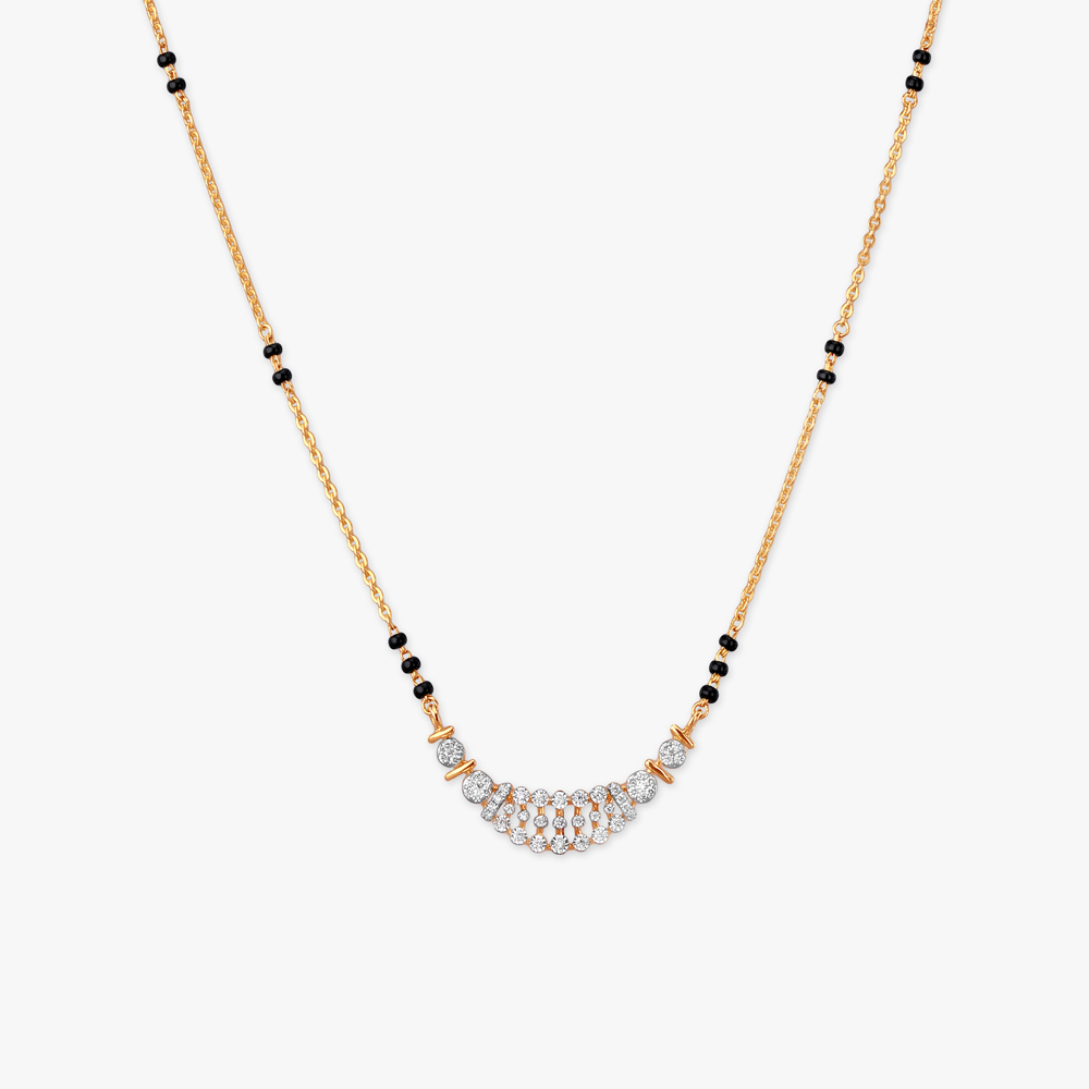 Halo Droplet Diamond Mangalsutra