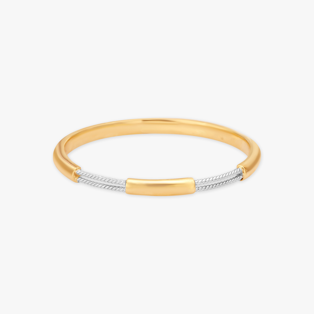 Twisted Gold Bangle