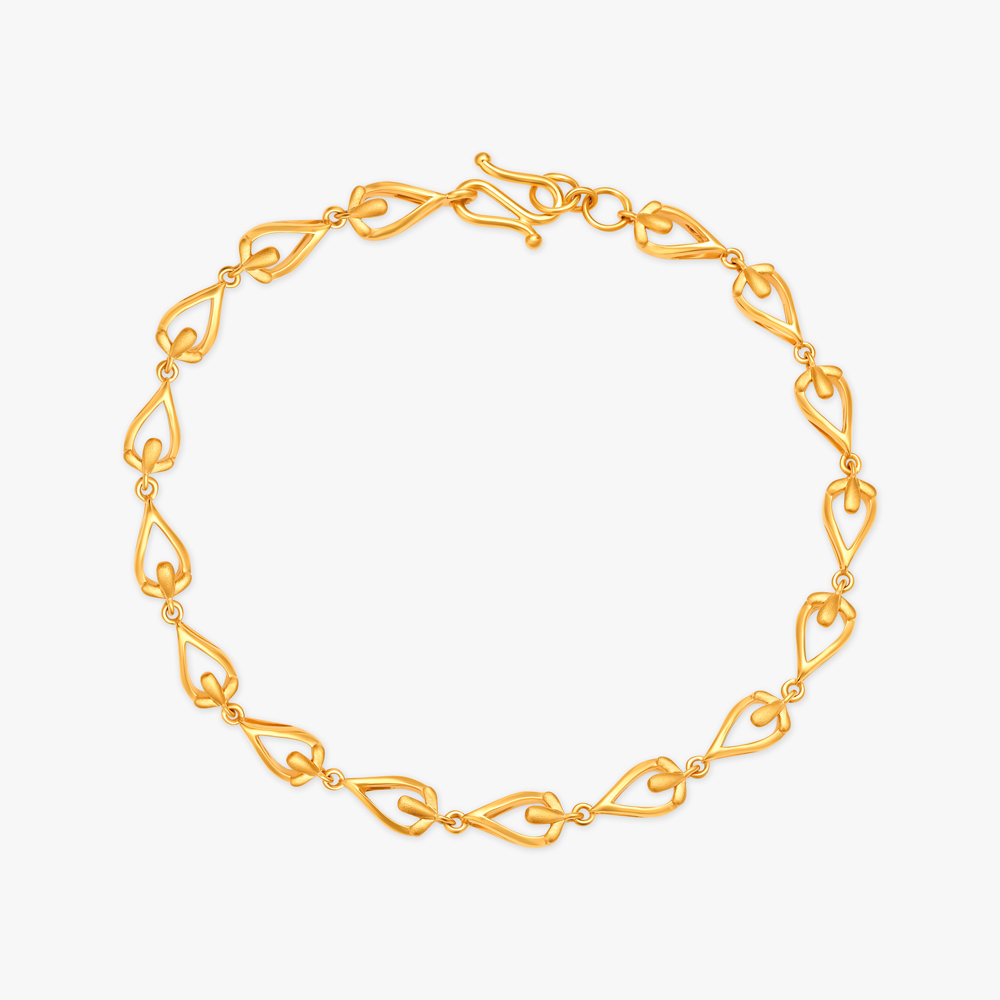 Teardrop Gold Bracelet
