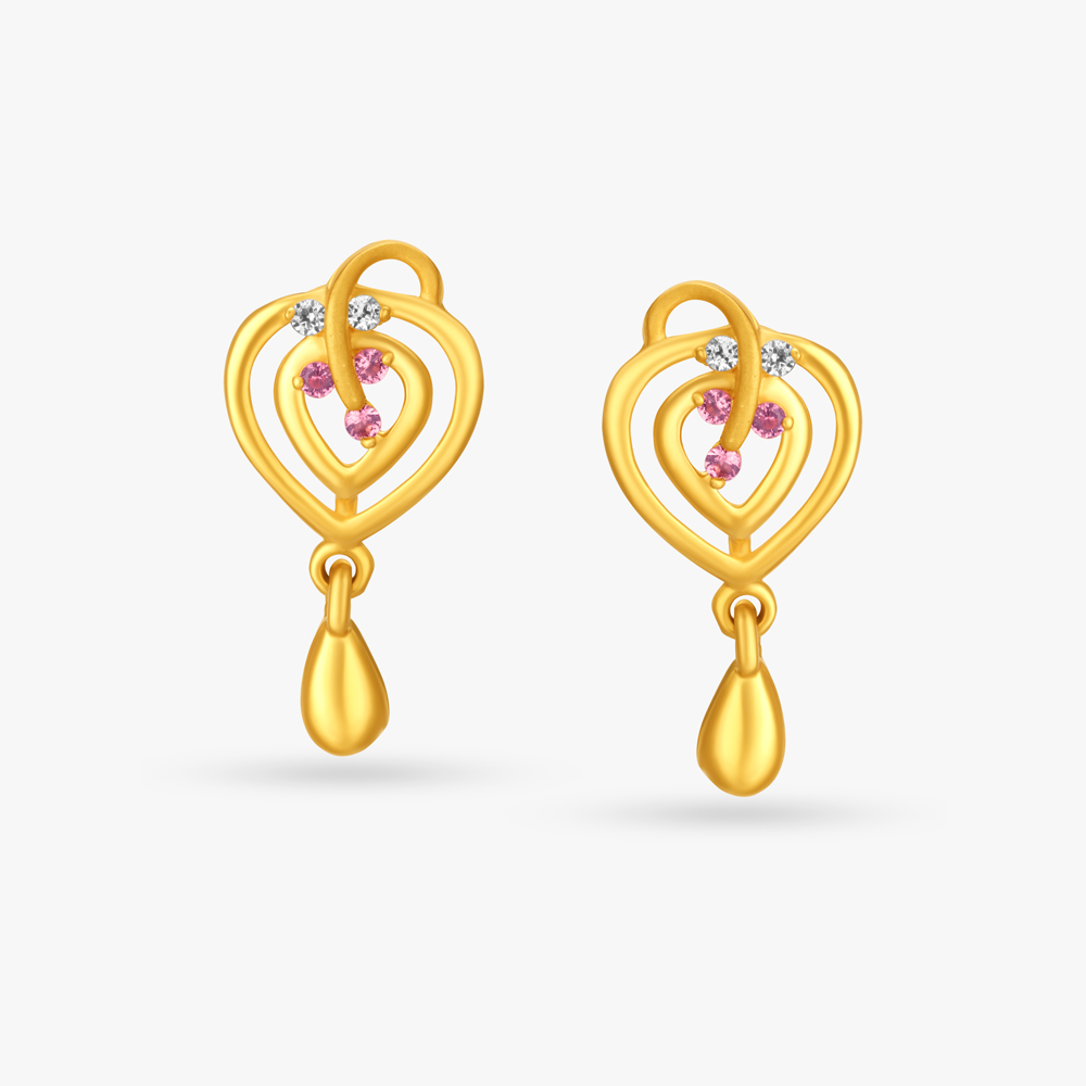 Dainty Shoot Drop Earrings