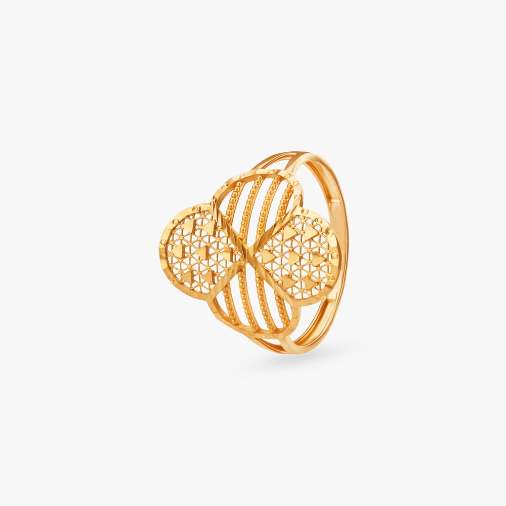 Stellar Mosaic Gold Ring