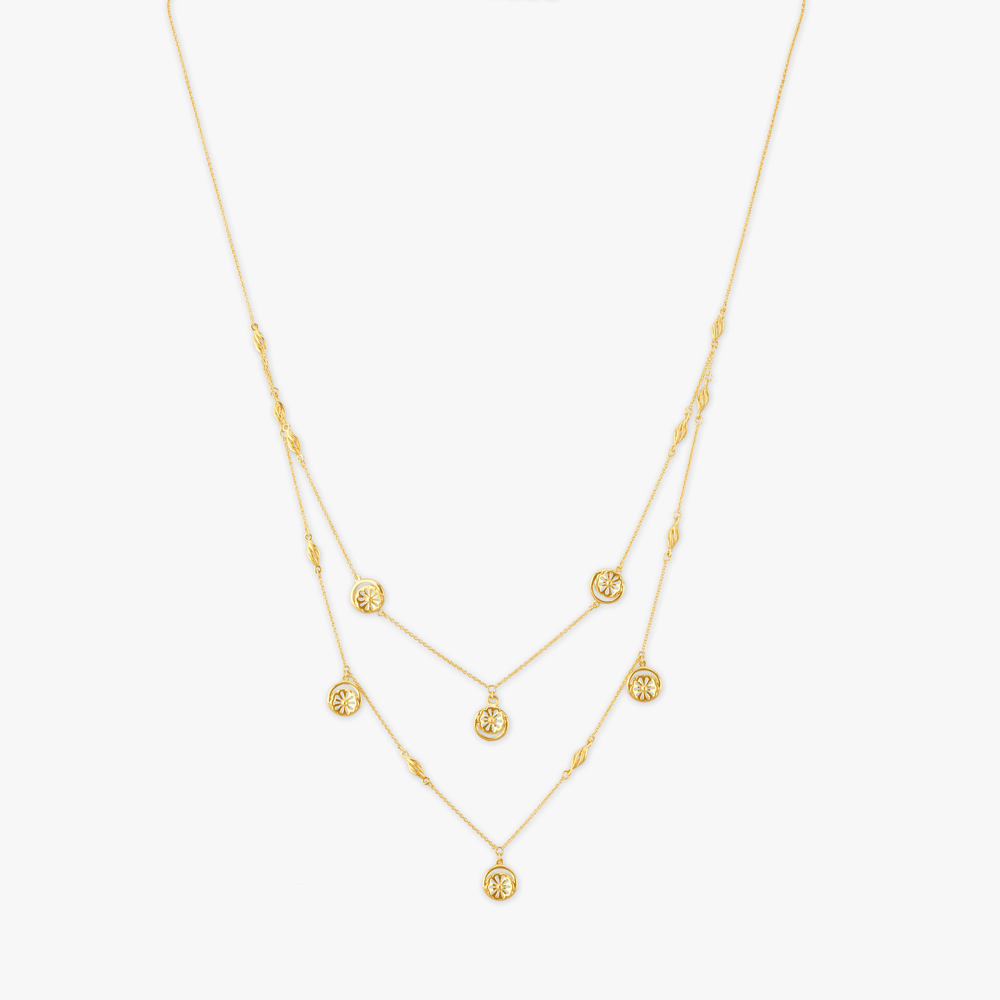 Bloom Medallion Gold Chain