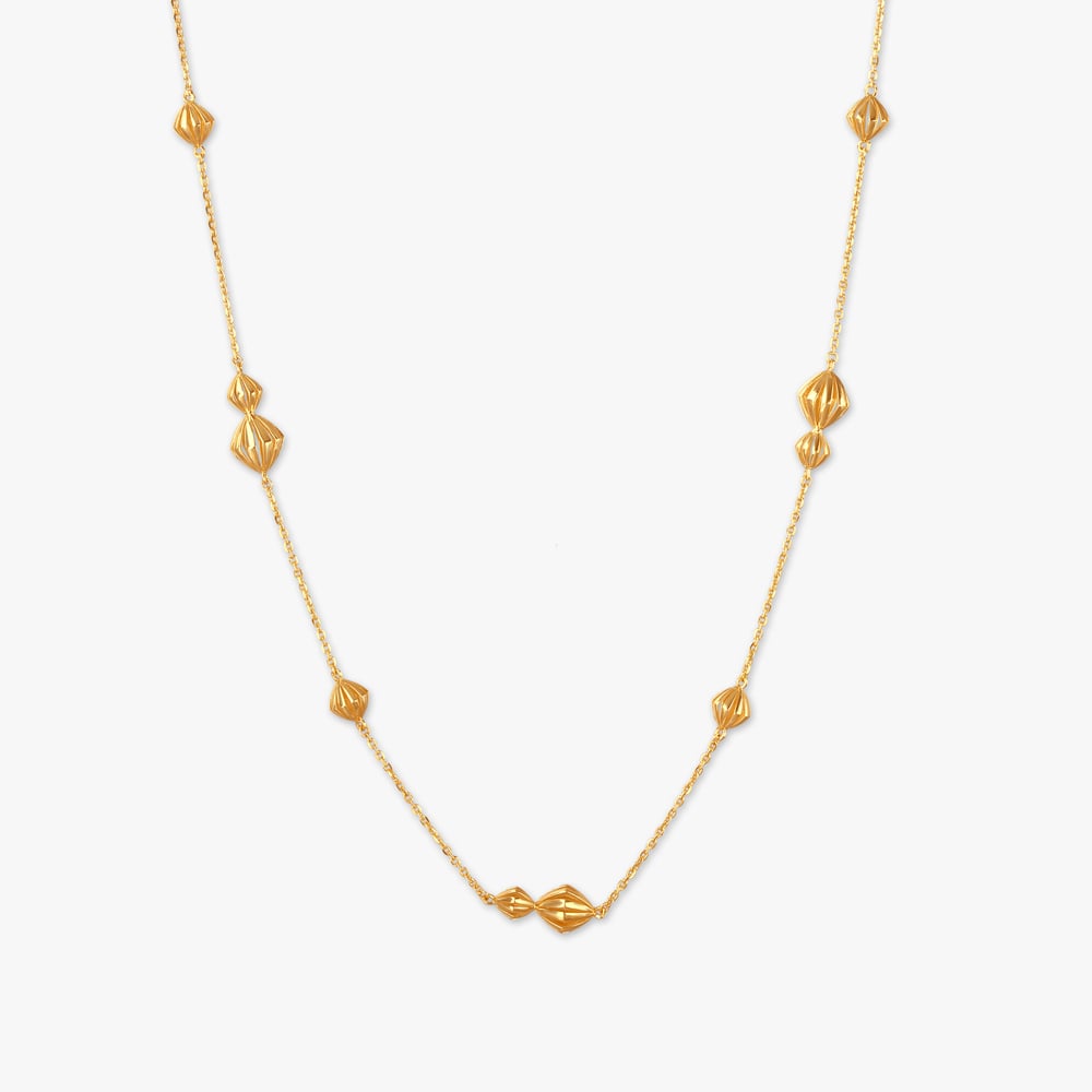 Bold Capsule Gold Chain