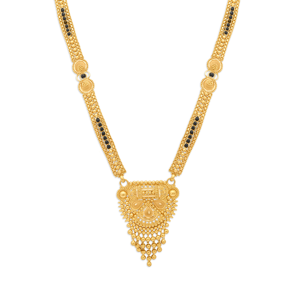 Lavish 22 Karat Yellow Gold Beaded Mangalsutra