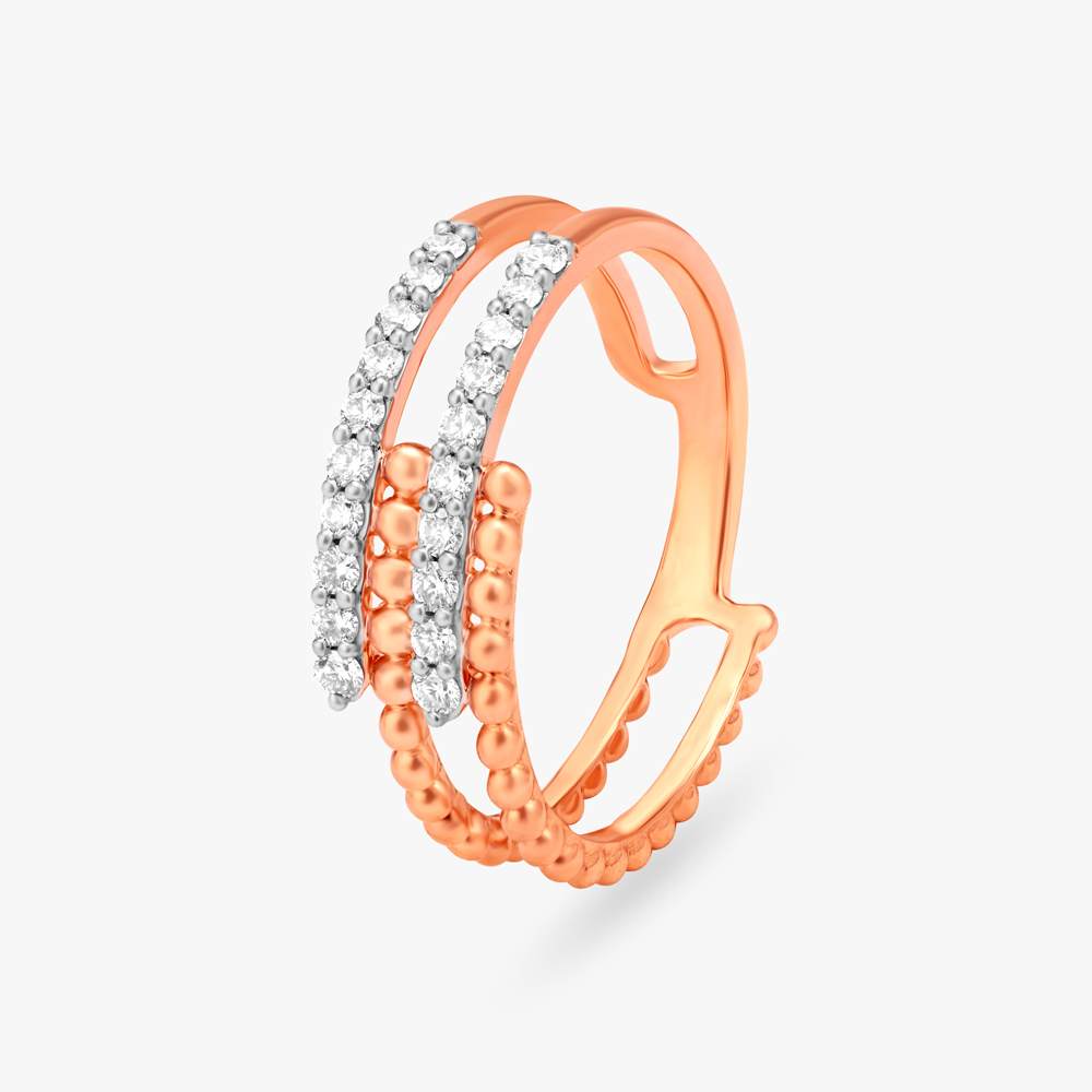 Eclectic Stripes Diamond Ring