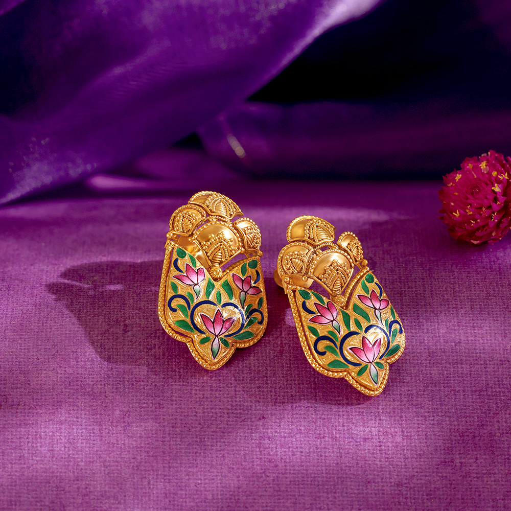 Imperial Charm Gold Drop Earrings