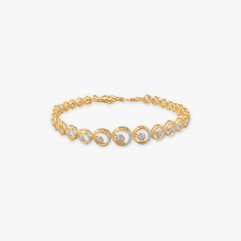 Concentric Shine Diamond Bracelet