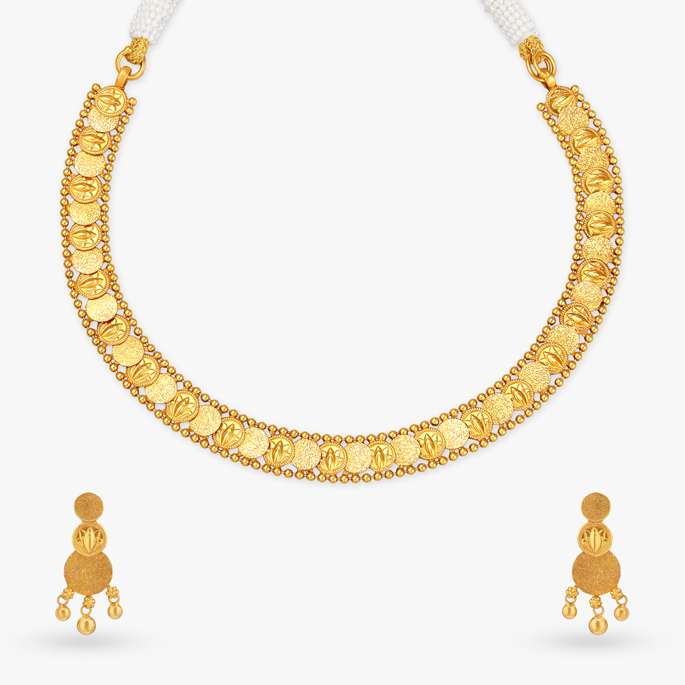 Heirloom Coin Gold Necklace Set