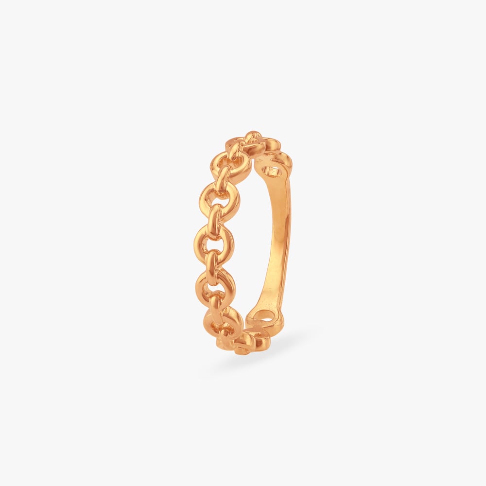 Infinity Loop Gold Ring