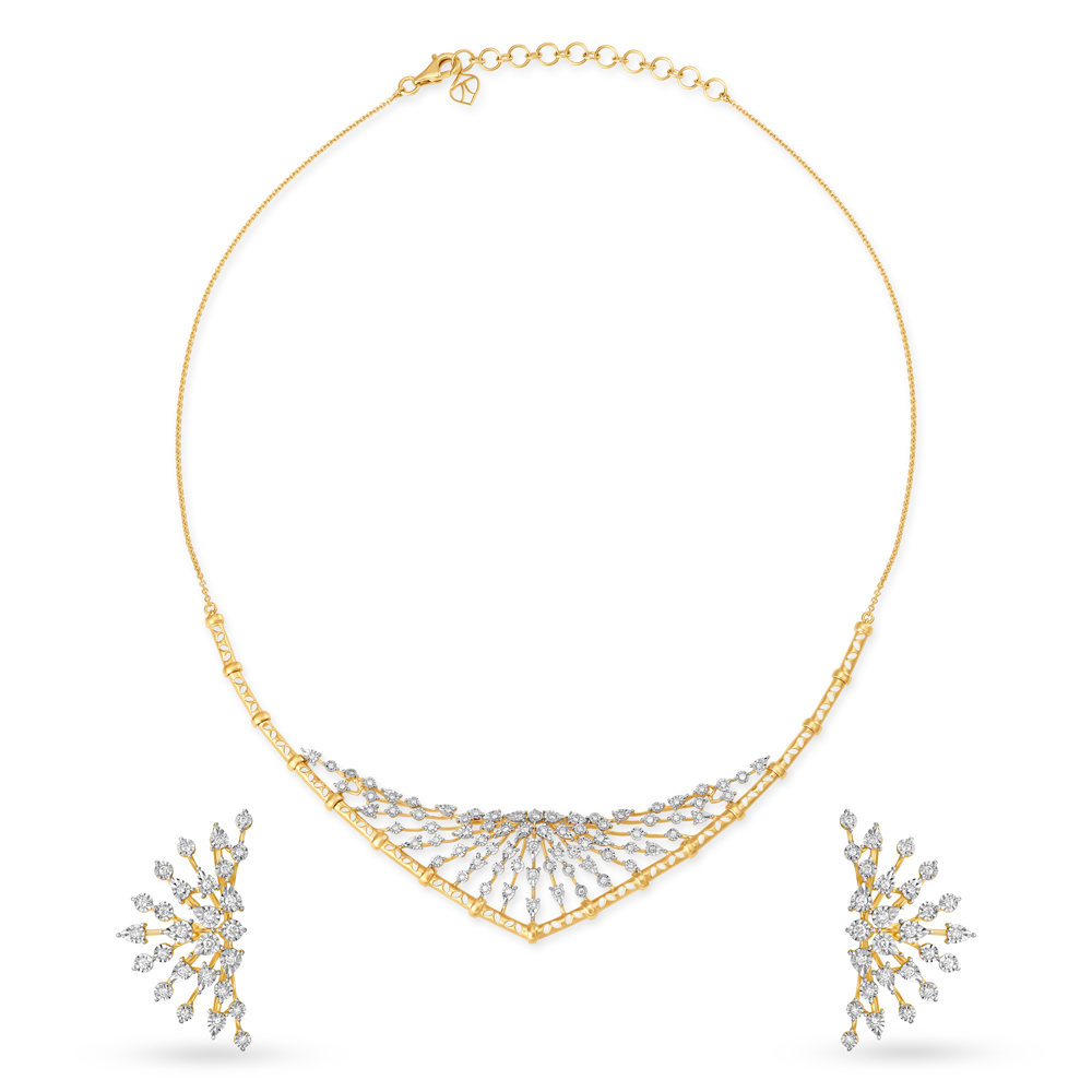 Divine Diamond Necklace Set