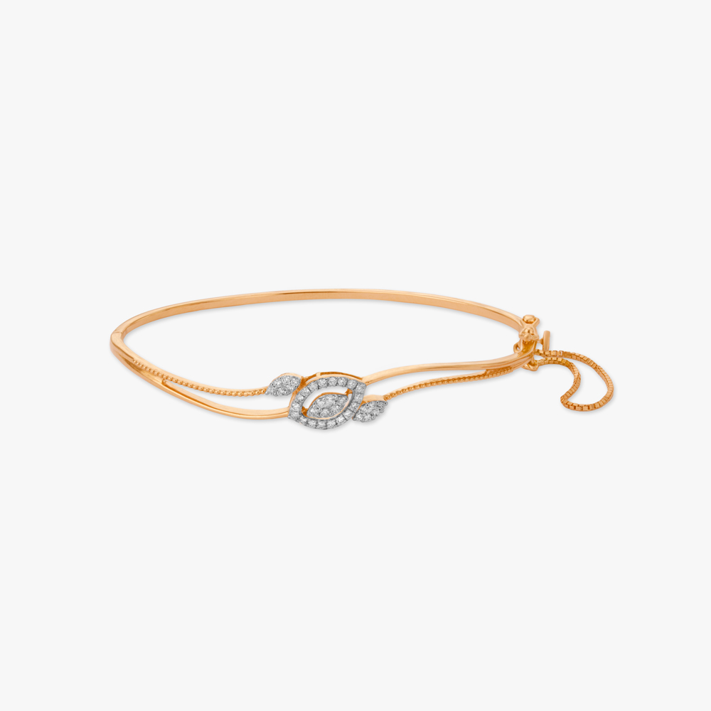 Cascade Loop Diamond Bangle