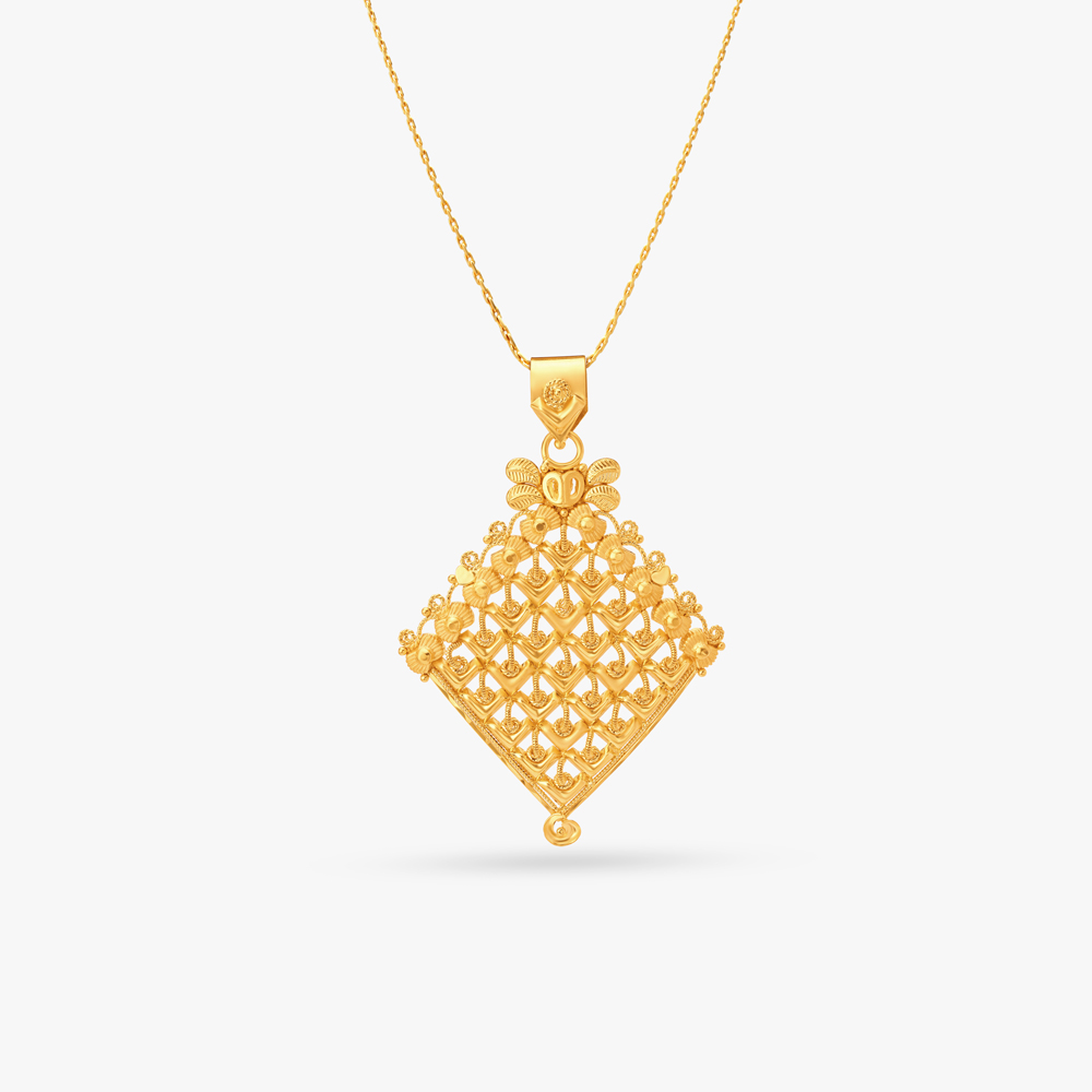 Exquisite Gold Pendant