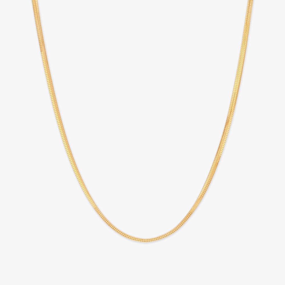 Sleek Stride Gold Chain
