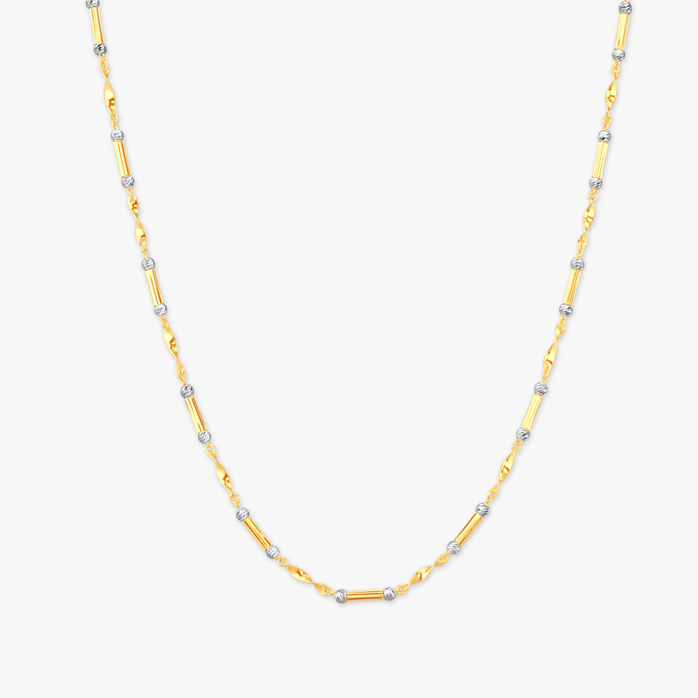 Swirl Link Gold Chain